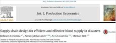 مقاله ترجمه شده طراحی شبکه زنجیره تأمین خون در حالت بحران به صورت کارا و اثرگذار