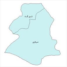 نقشه ی بخش های شهرستان سوادکوه